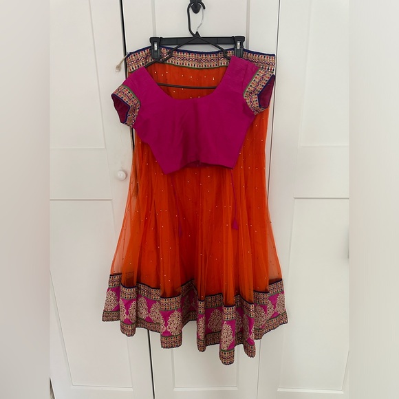 3-Piece Lengha Chaniya Choli Set - Picture 2 of 6